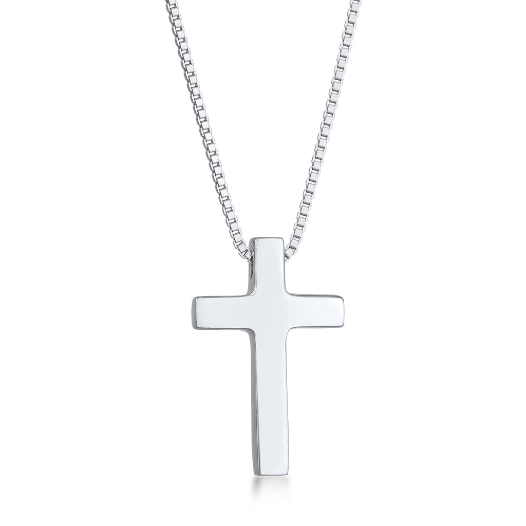 Silber - Elli PREMIUM | Halskette Kreuz | 925er Sterling Silber