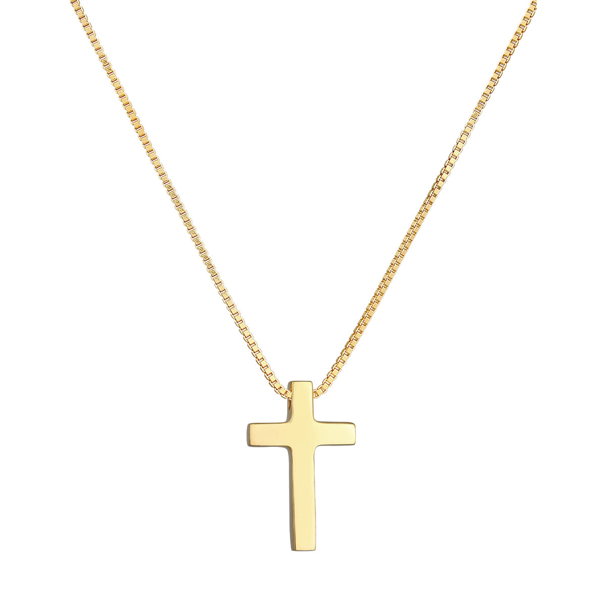 Gold - Elli PREMIUM | Halskette Kreuz | 925er Sterling Silber