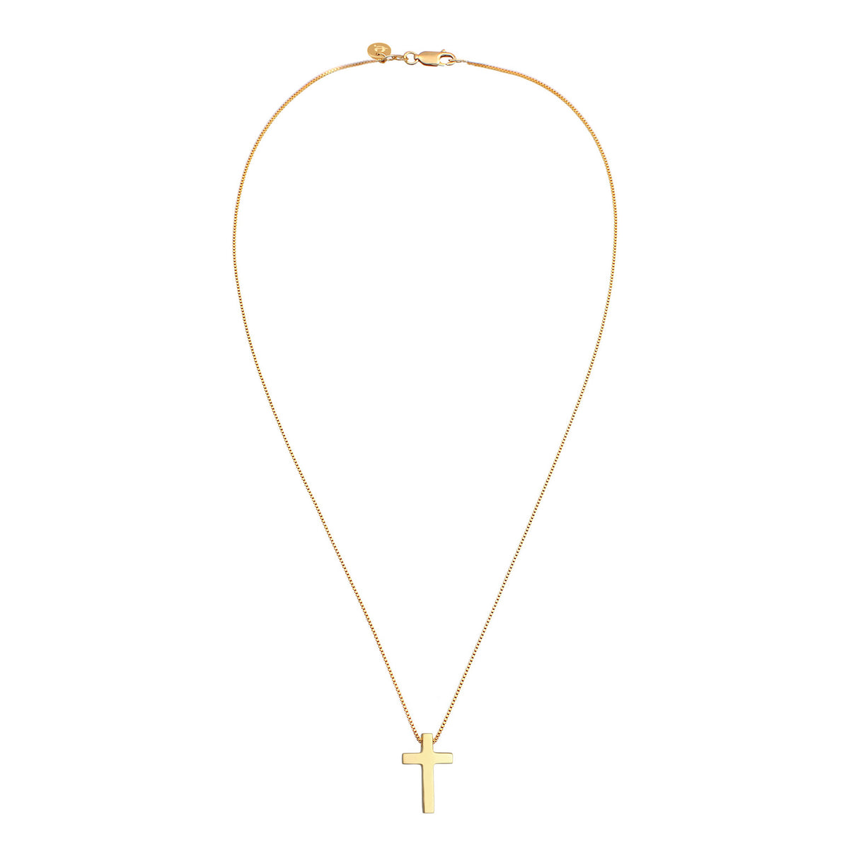 Gold - Elli PREMIUM | Halskette Kreuz | 925er Sterling Silber