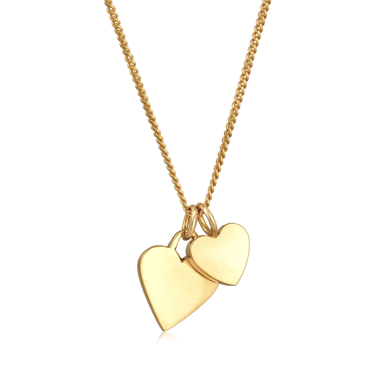 Gold - Elli | Halskette Anhänger Herz | 925er Sterling Silber