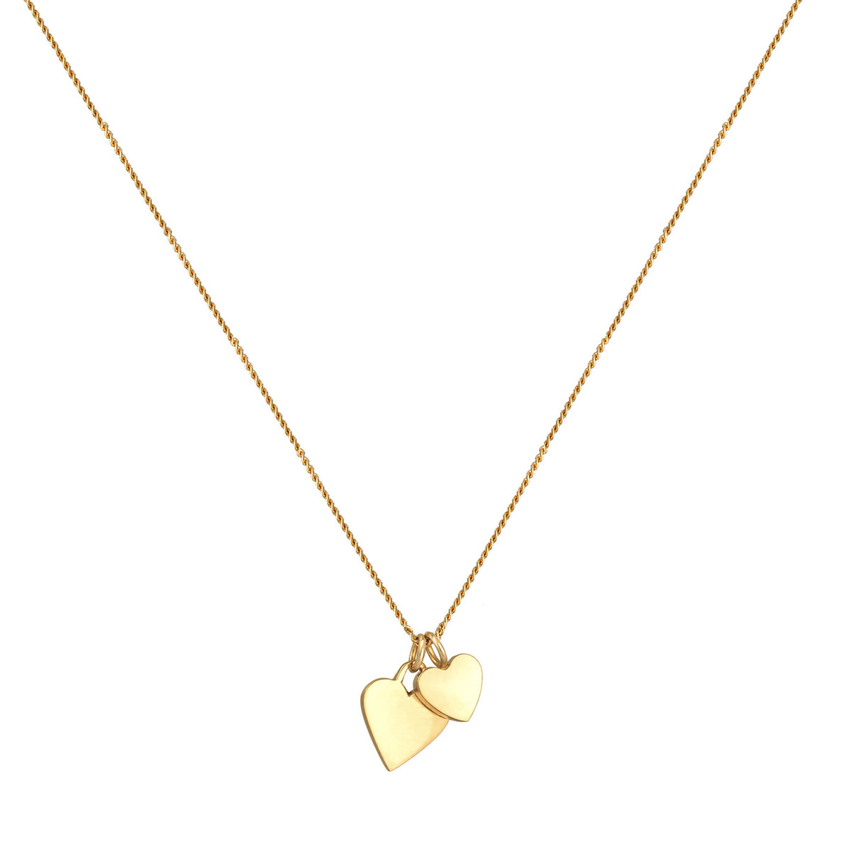 Gold - Elli | Halskette Anhänger Herz | 925er Sterling Silber