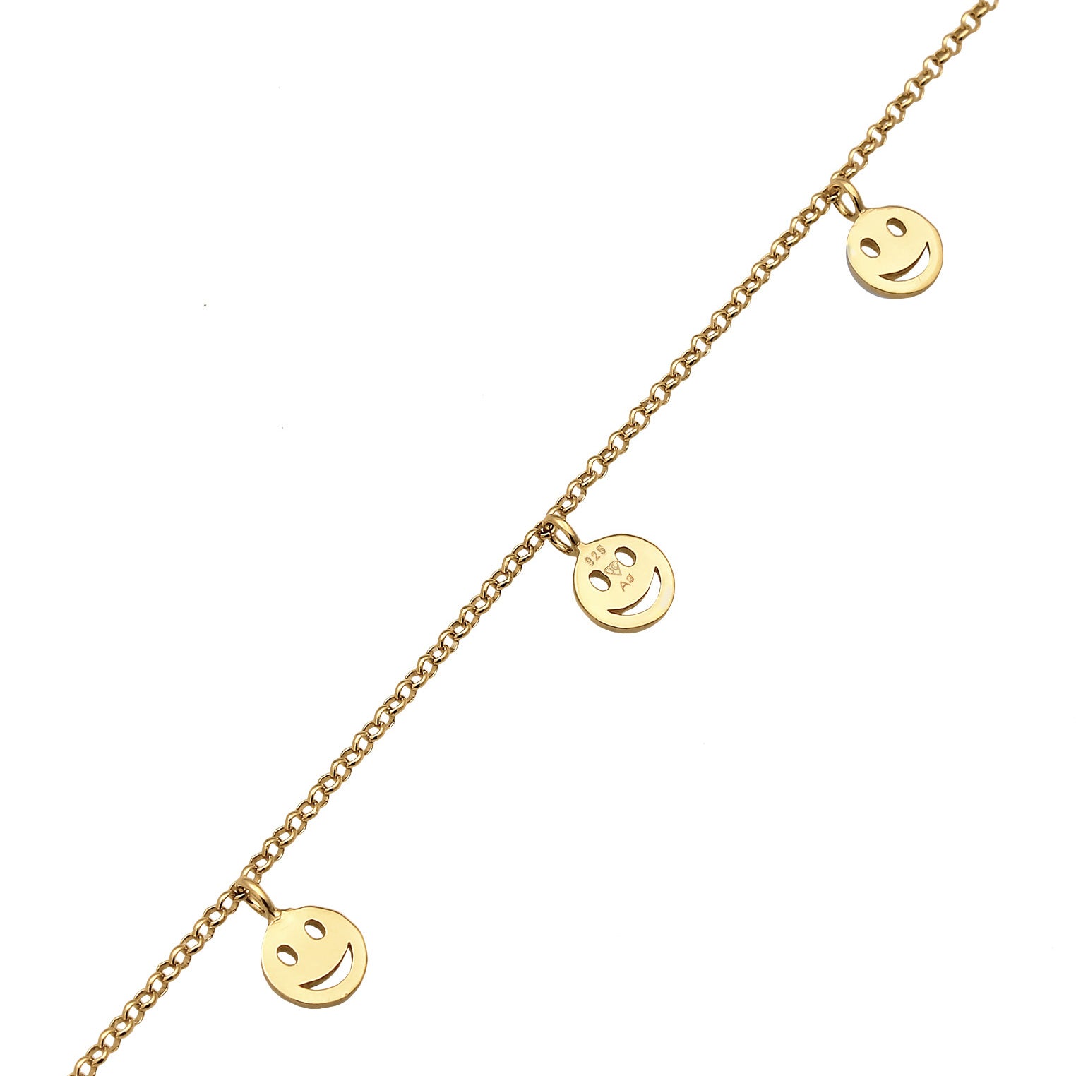 Gold - Elli | Choker Smiling | 925er Sterling Silber