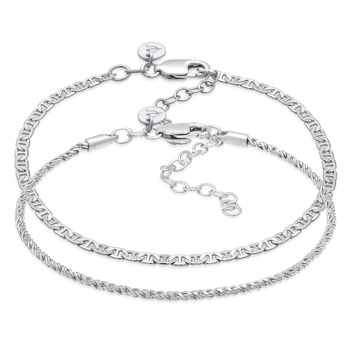Silber - Elli PREMIUM | Armband-Set Basic | 925er Sterling Silber