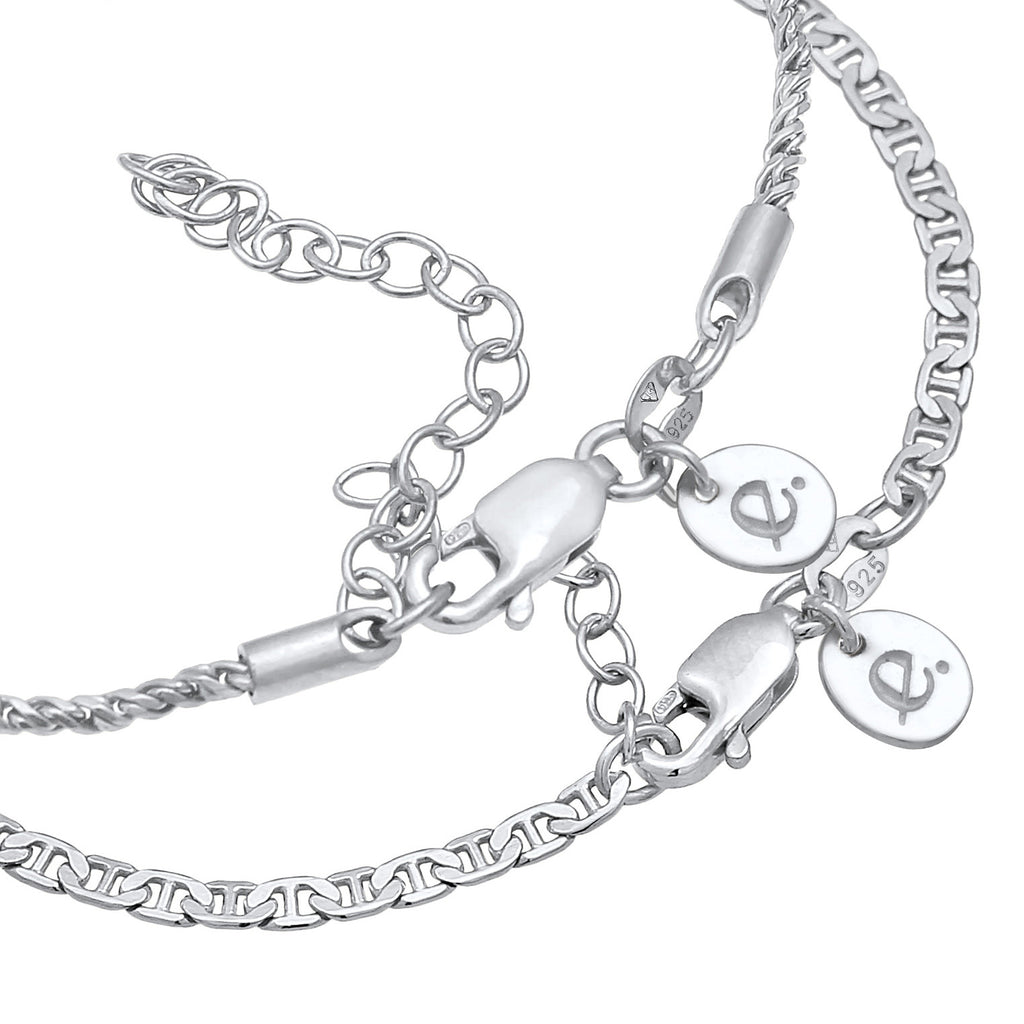 Silber - Elli PREMIUM | Armband-Set Basic | 925er Sterling Silber