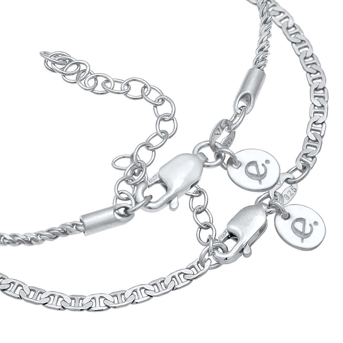 Silber - Elli PREMIUM | Armband-Set Basic | 925er Sterling Silber