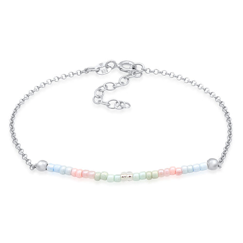 Silber - Elli | Armband Kugeln Pastell | 925er Sterling Silber