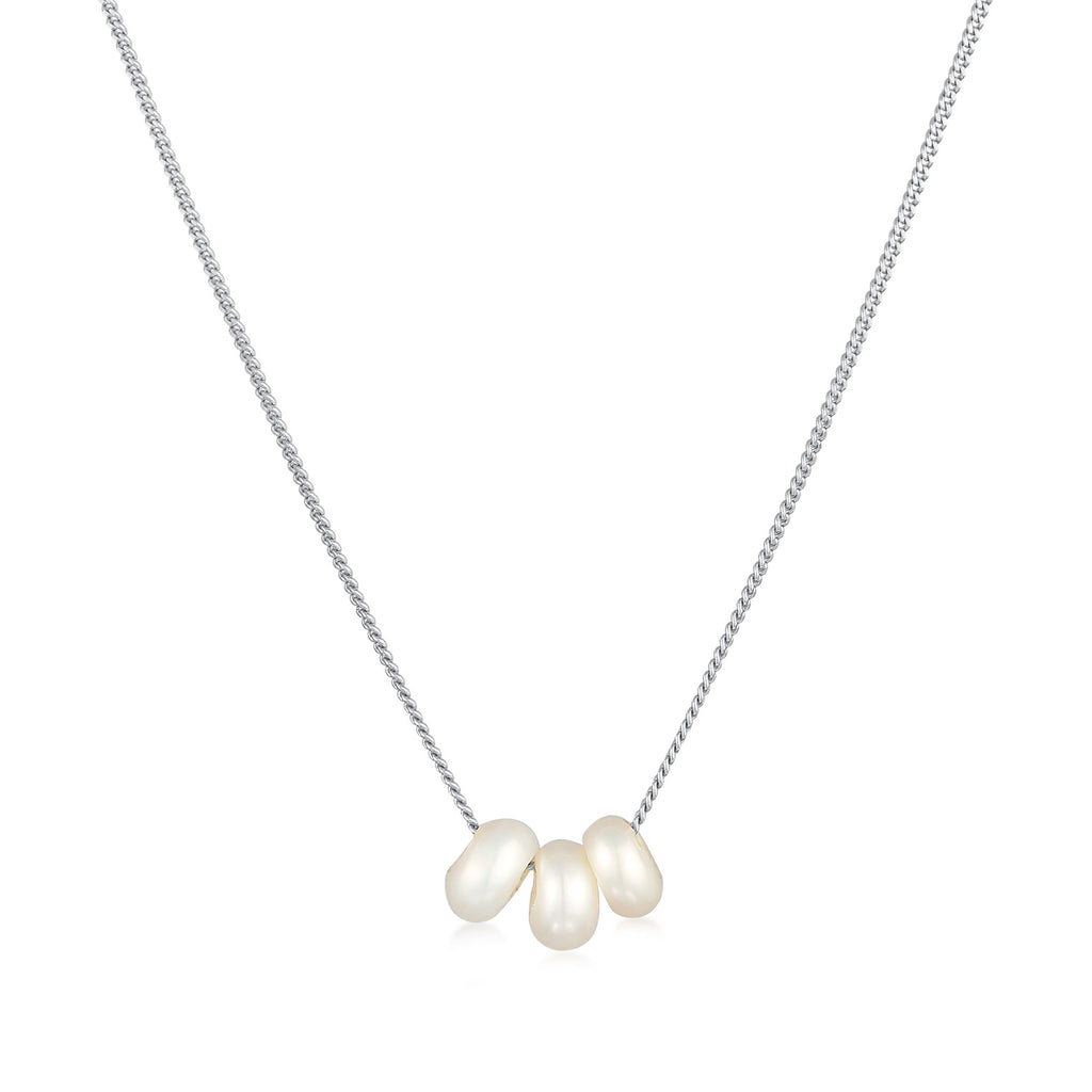 Silber - Elli | Halskette | Süßwasserperle | 925er Sterling Silber