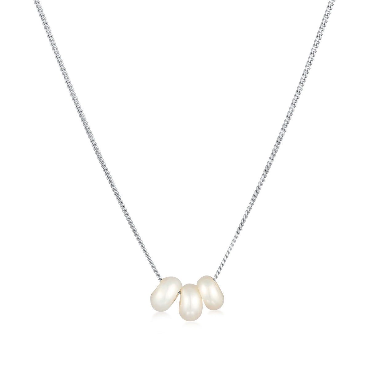 Silber - Elli | Halskette | Süßwasserperle | 925er Sterling Silber