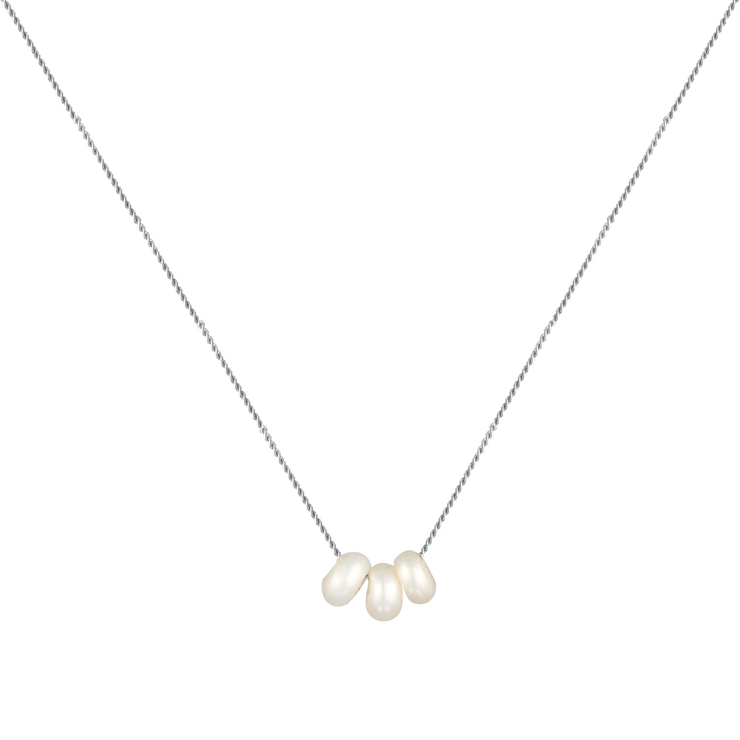 Silber - Elli | Halskette | Süßwasserperle | 925er Sterling Silber