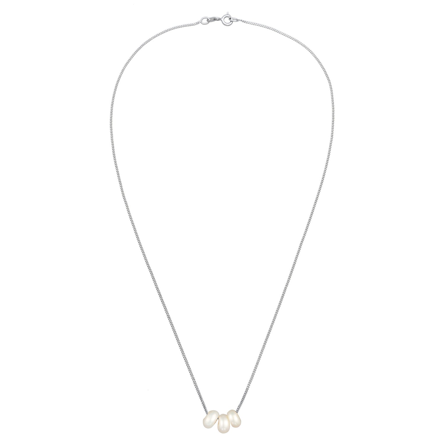 Silber - Elli | Halskette | Süßwasserperle | 925er Sterling Silber