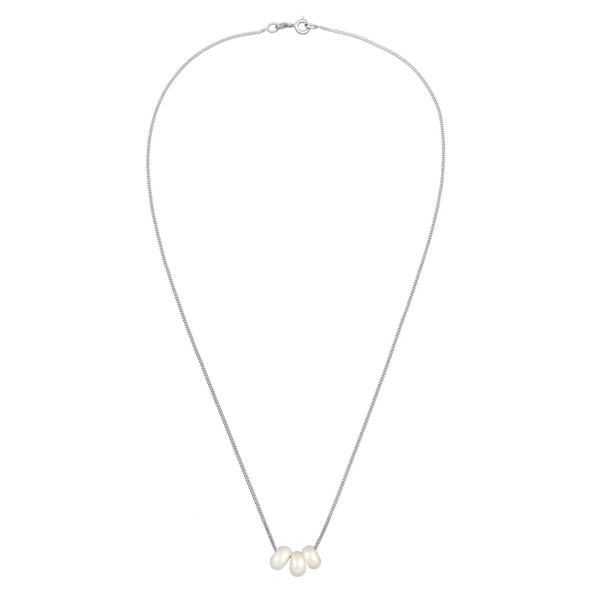 Silber - Elli | Halskette | Süßwasserperle | 925er Sterling Silber