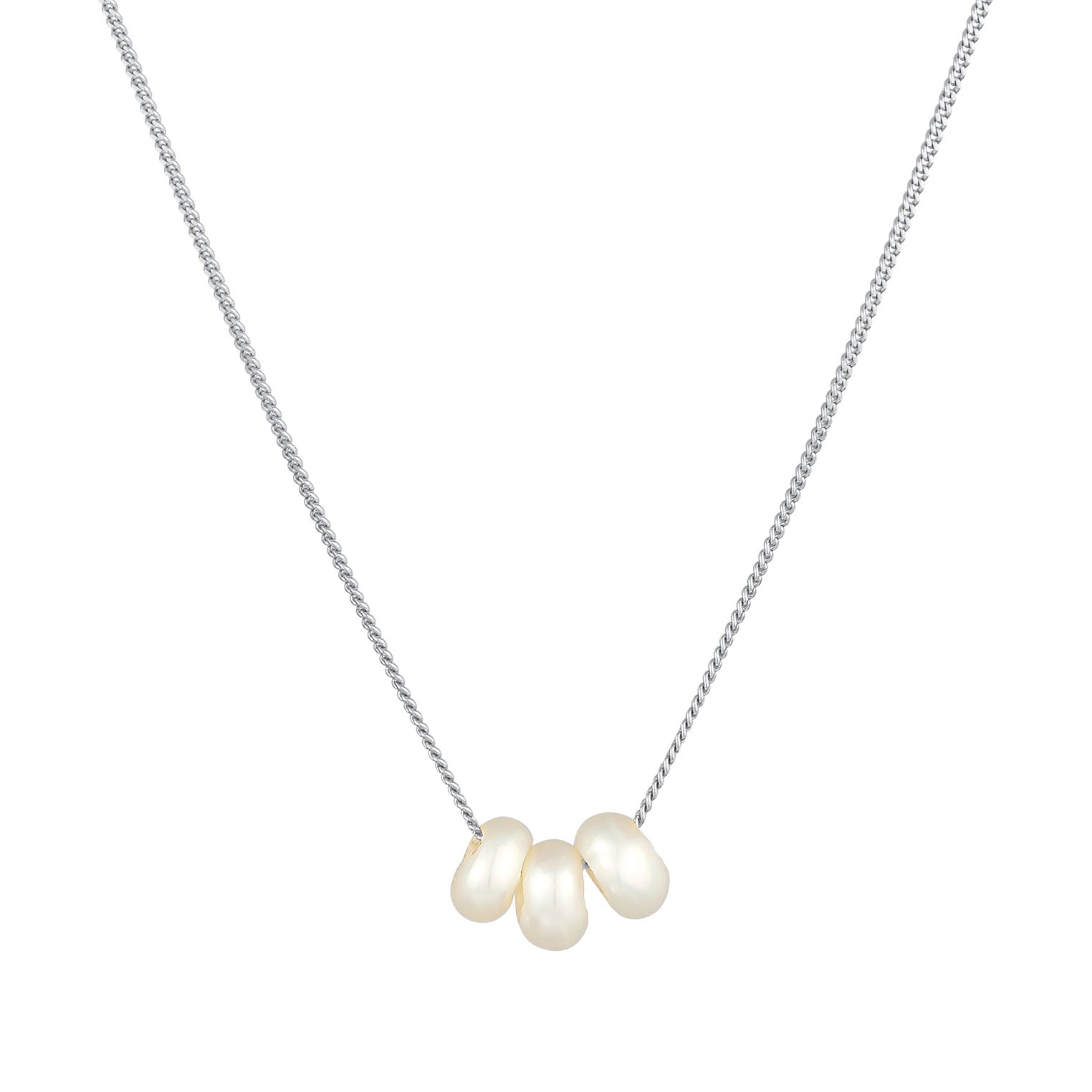 Silber - Elli | Halskette | Süßwasserperle | 925er Sterling Silber