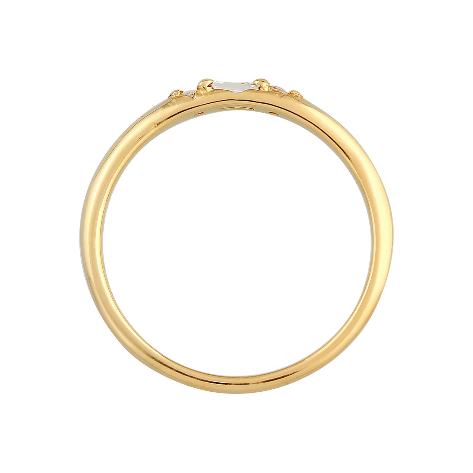 Gold - Elli PREMIUM | Topas Baguette Verlobung 375 Gelbgold