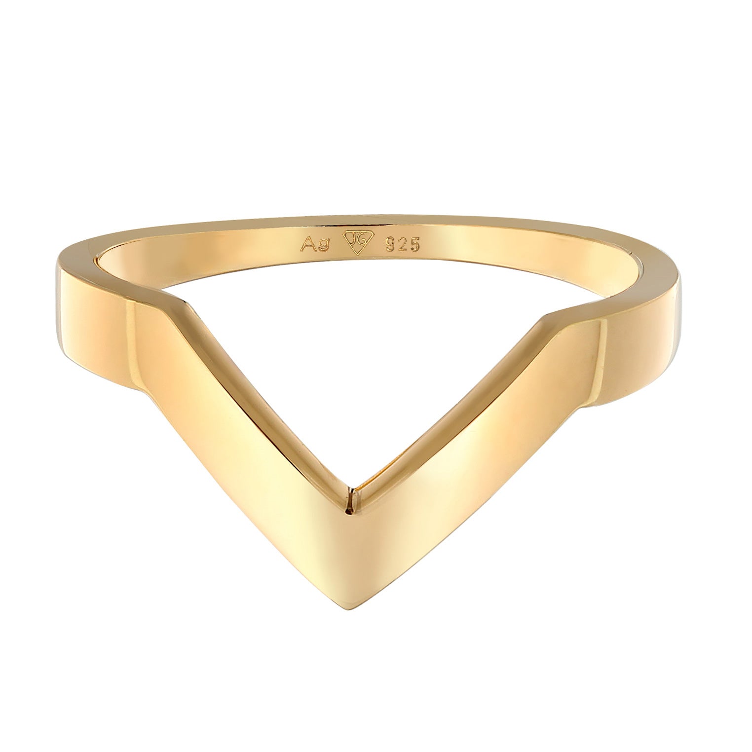 Gold - Elli PREMIUM | Ring Geo | 925er Sterling Silber