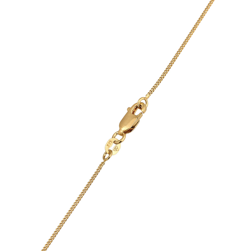Gold - Elli PREMIUM | Panzer-Halskette | 375er Gelbgold