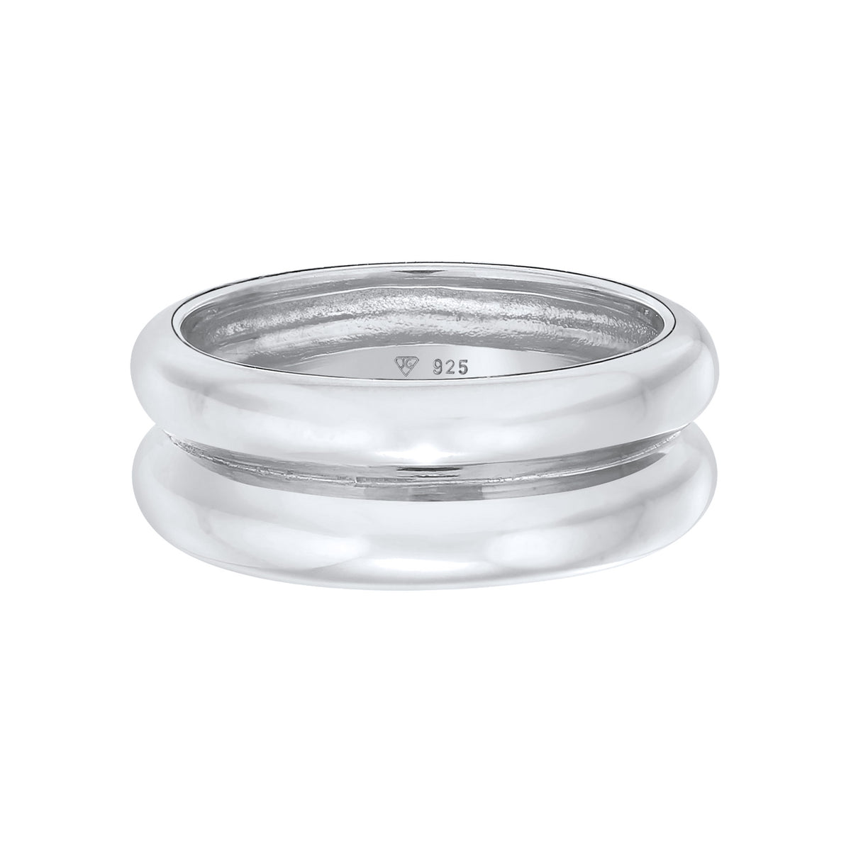Silber - Elli PREMIUM | Bandring Gewölbt | 925er Sterling Silber