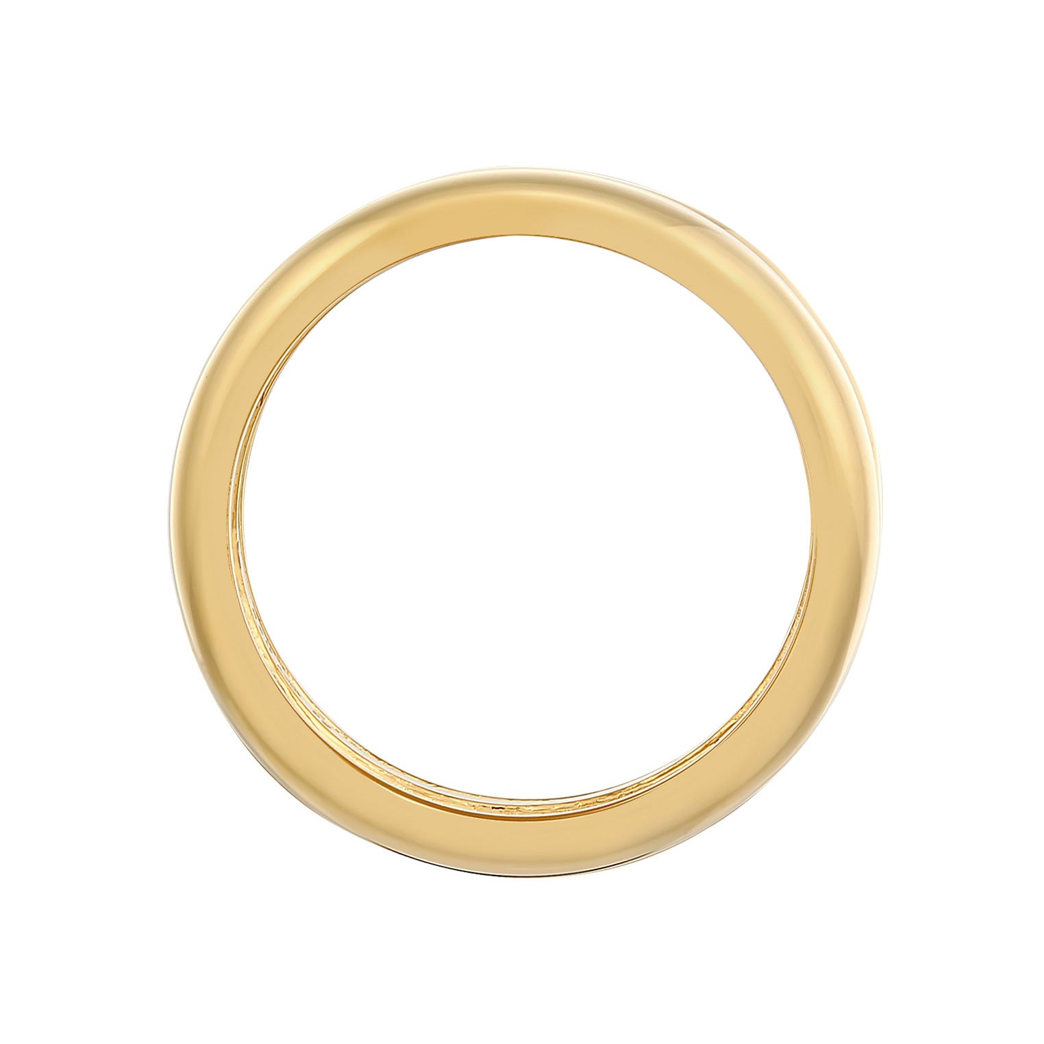 Gold - Elli PREMIUM | Bandring Gewölbt | 925er Sterling Silber