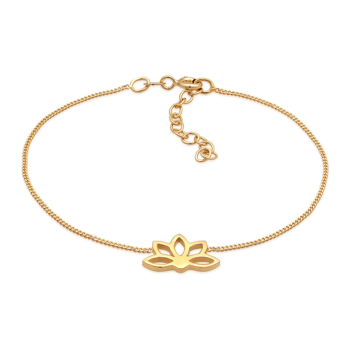 Gold - Elli | Armband Lotusblume | 925er Sterling Silber