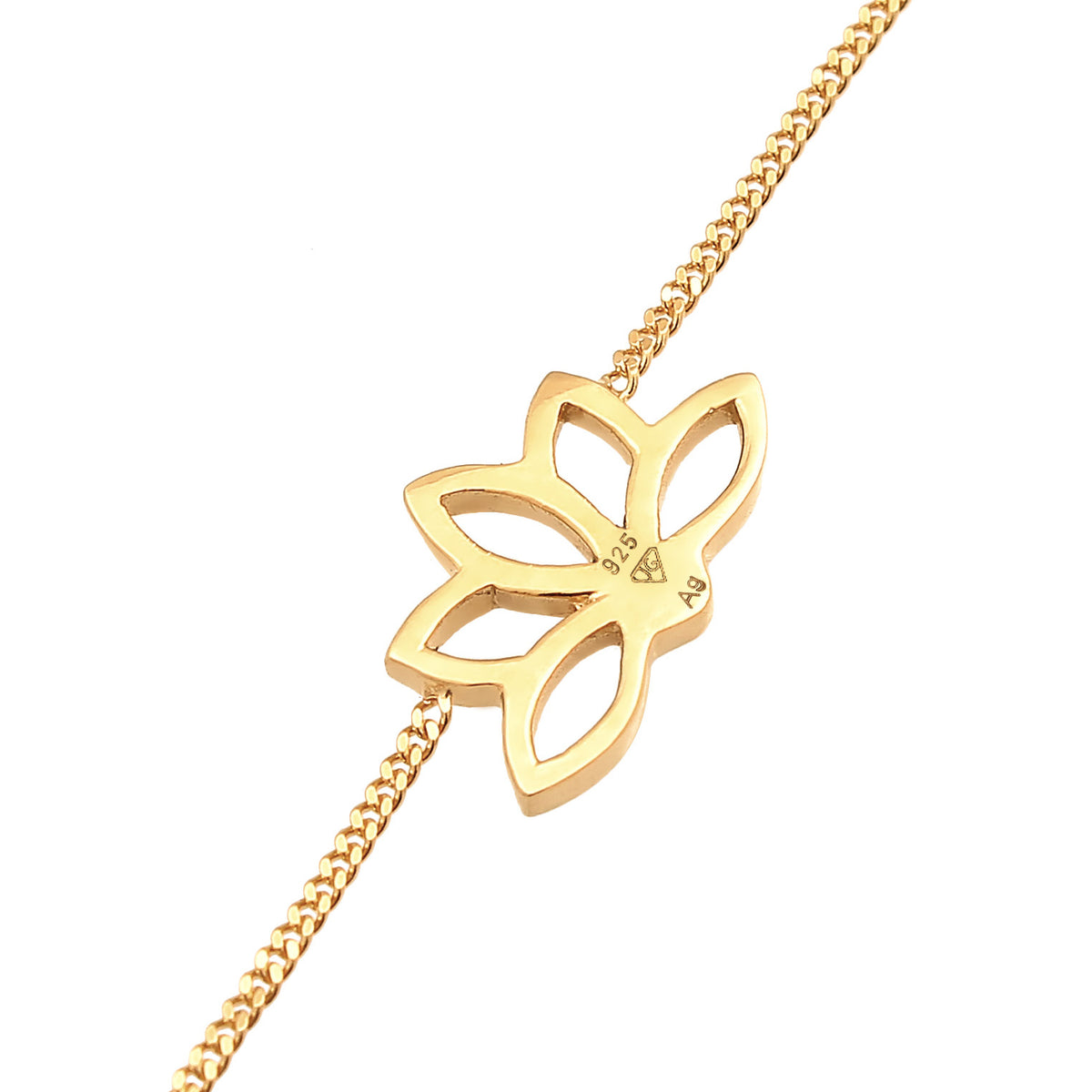 Gold - Elli | Armband Lotusblume | 925er Sterling Silber