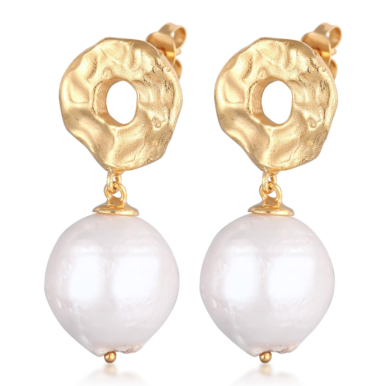 High quality pearl earrings discount