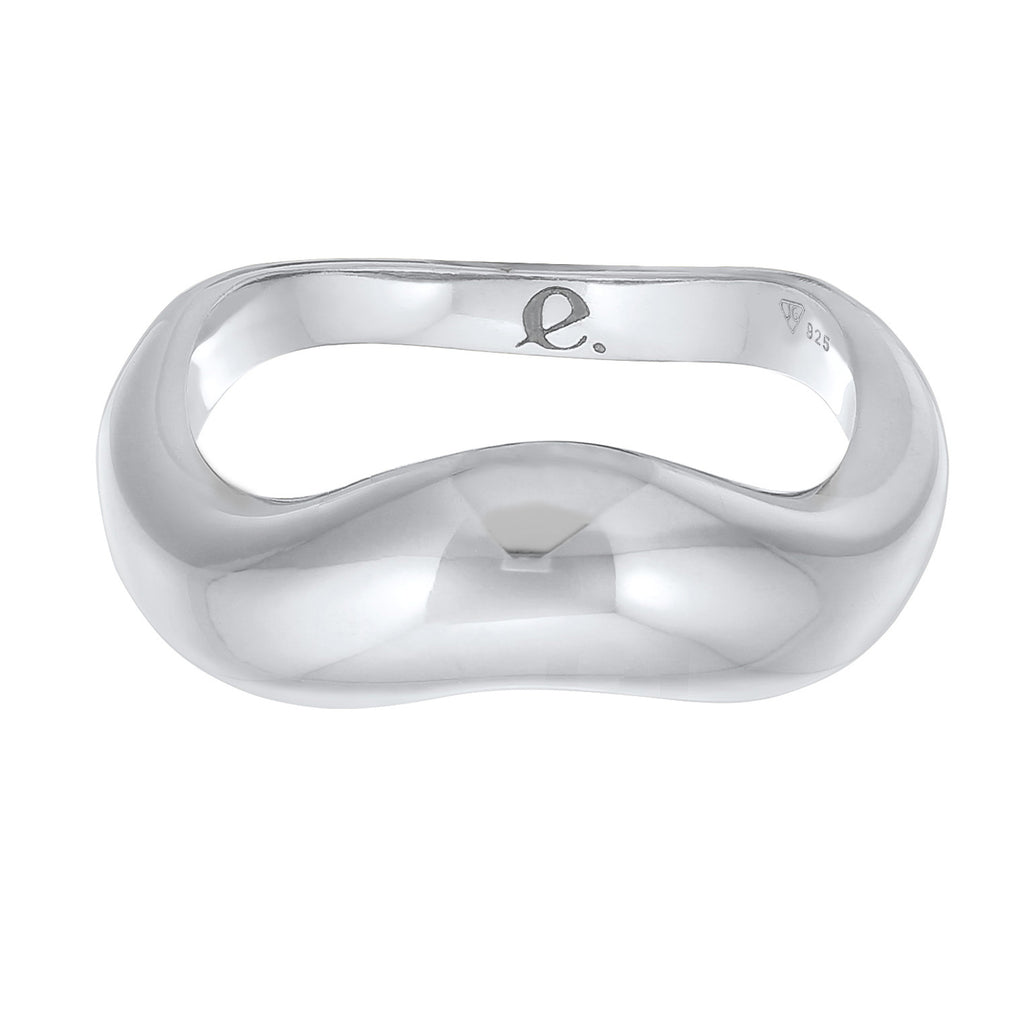 Silber - Elli PREMIUM | Ring Welle Organic | 925er Sterling Silber