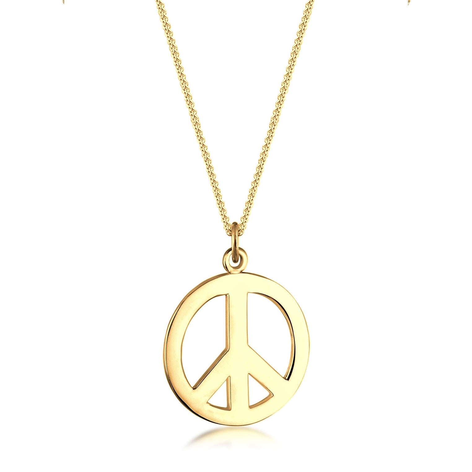 Gold - Elli | Halskette Peace | 925er Sterling Silber Vergoldet