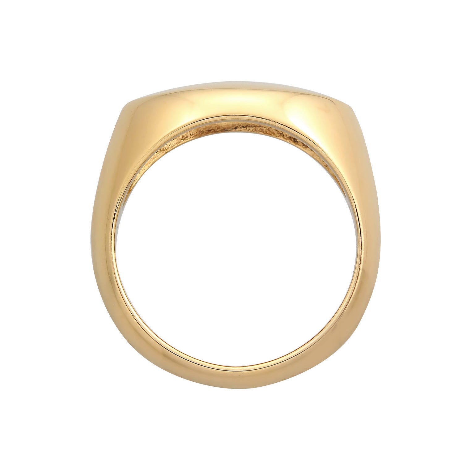 Gold - Elli PREMIUM | Siegelring Chunky | 925er Sterling Silber