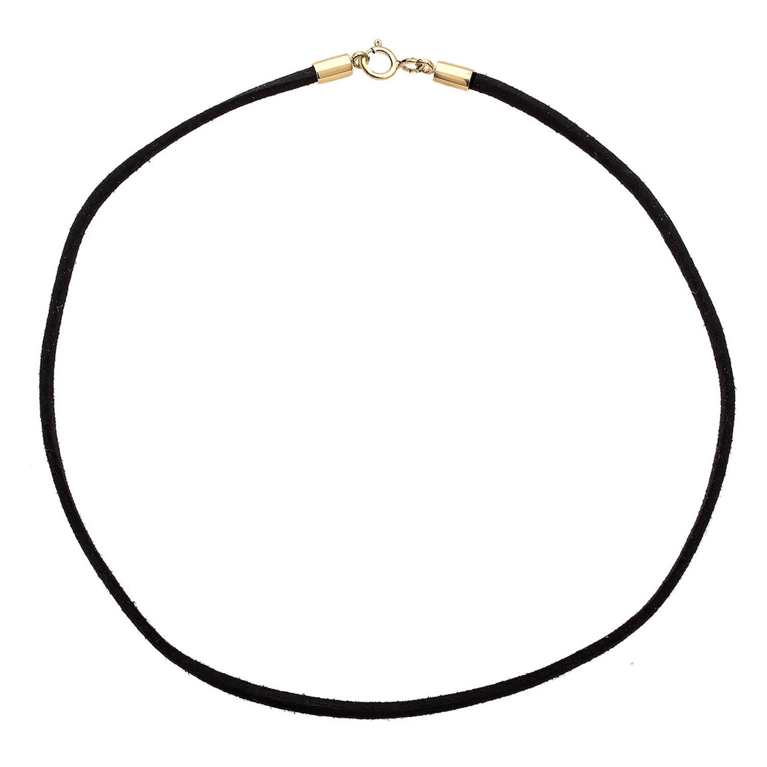 Gold - Elli | Choker | Kunstleder | 925er Sterling Silber Vergoldet