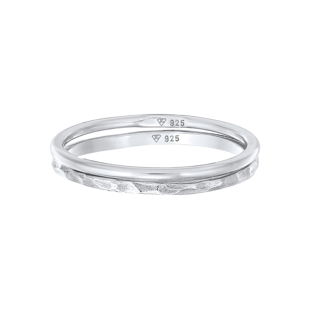 Silber - Elli | Ringset Geo | 925er Sterling Silber