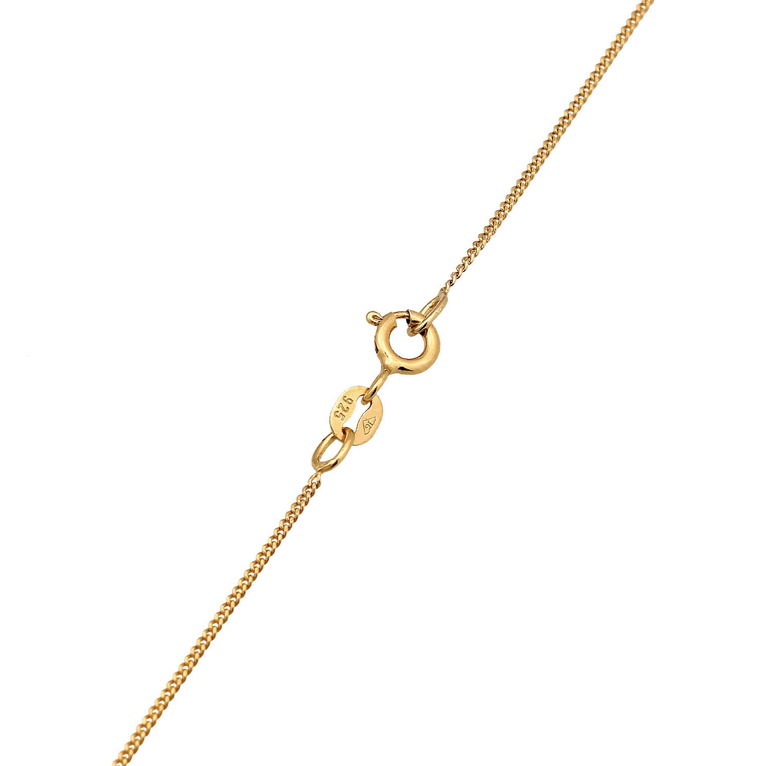 Gold - Elli | Halskette Gänseblümchen | Emaille | 925er Sterling Silber Vergoldet