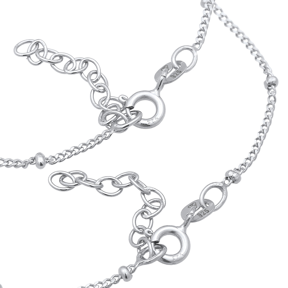 Silber - Elli | Mutter-Kind-Armbandset Herz | 925er Sterling Silber