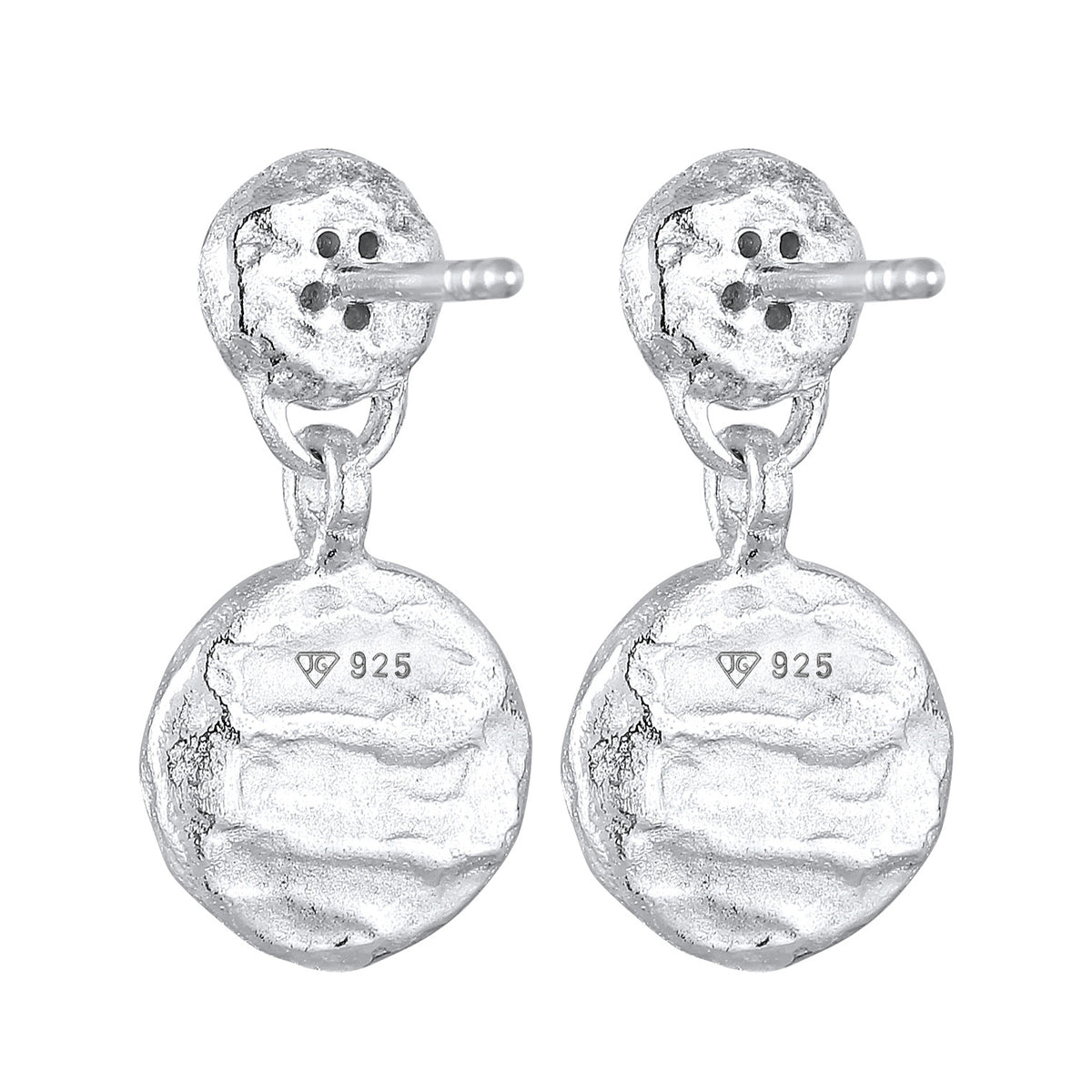 Silber - Elli DIAMONDS | Diamanten (0.05 ct) Plättchen Vintage 925 Silber