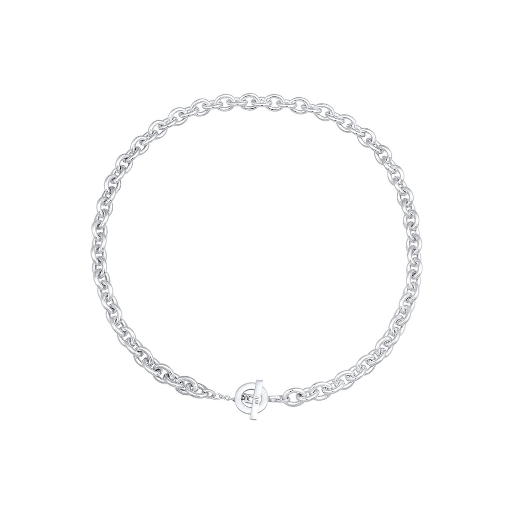 Silber - Elli PREMIUM | Glieder-Halskette Grob | 925er Sterling Silber