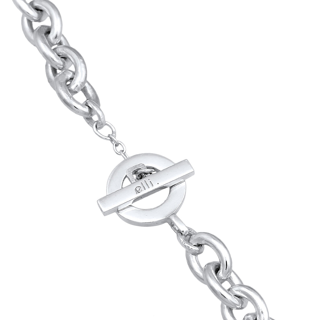 Silber - Elli PREMIUM | Glieder-Halskette Grob | 925er Sterling Silber