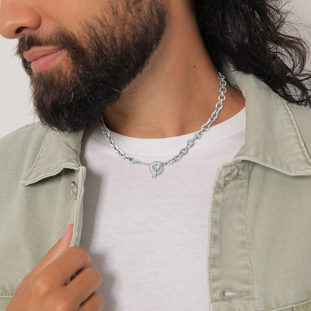 Silber - Elli PREMIUM | Glieder-Halskette Grob | 925er Sterling Silber