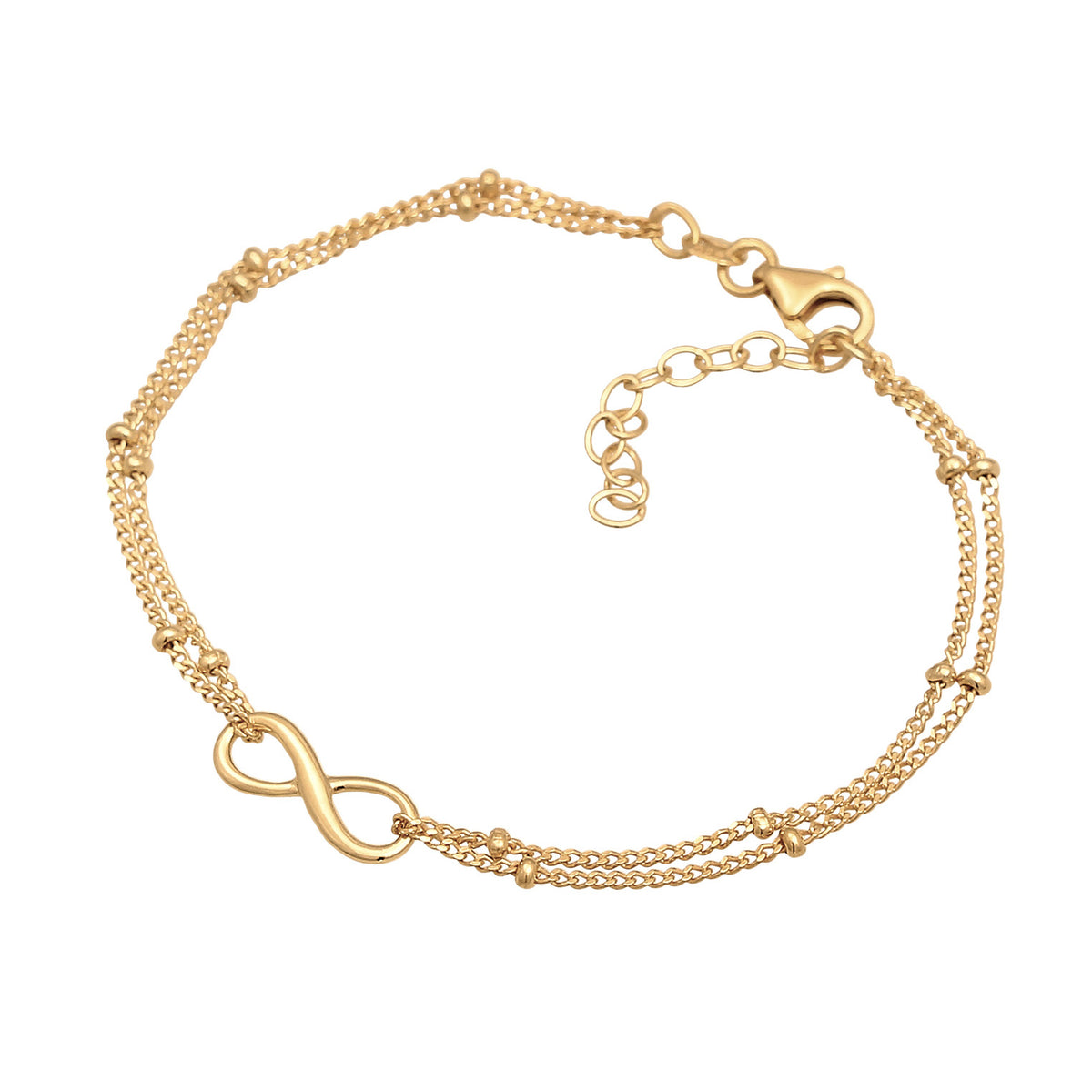 Gold - Elli | Armband Infinity Liebe | 925er Sterling Silber