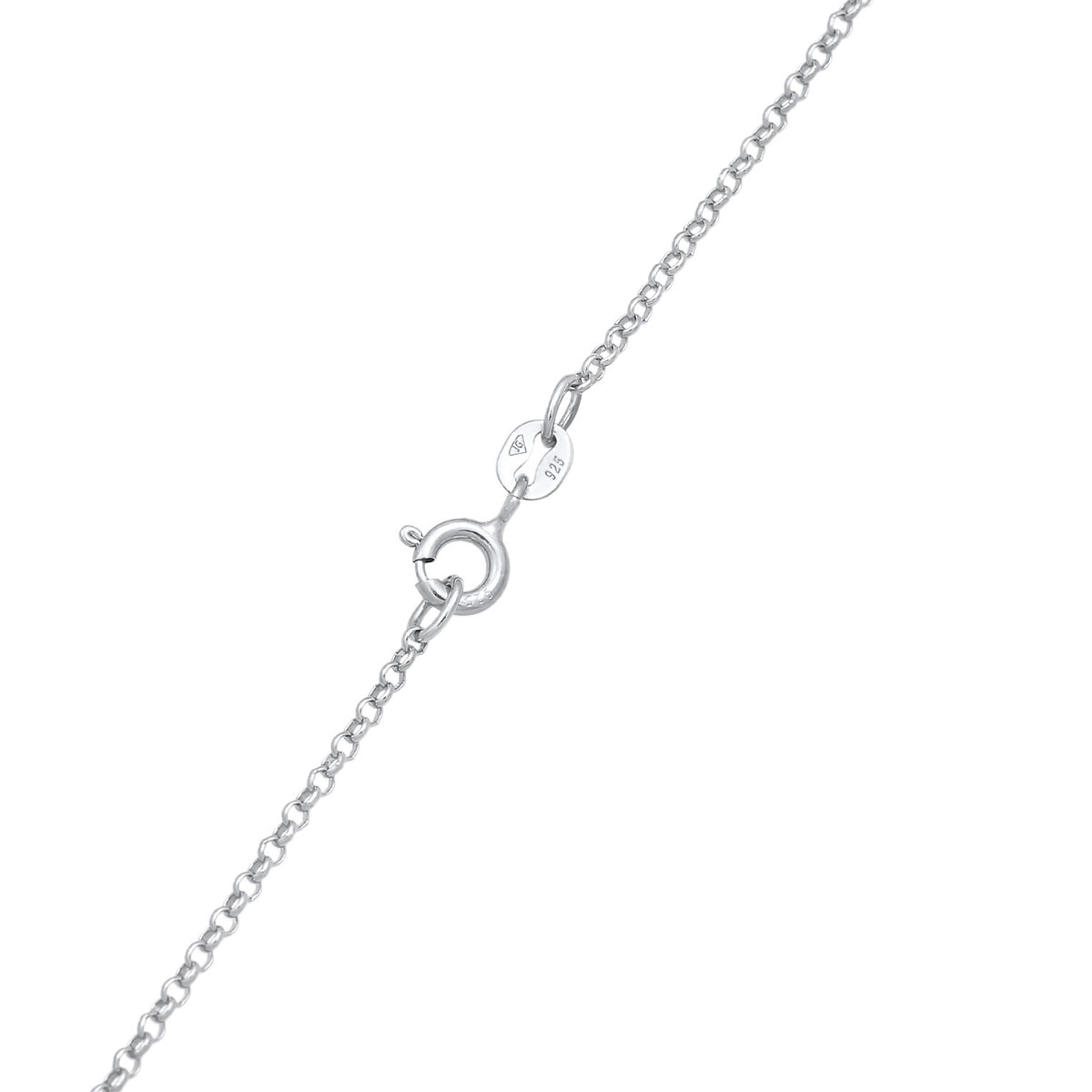 Silber - Elli | Halskette Plättchen 111 Intuition | 925er Sterling Silber