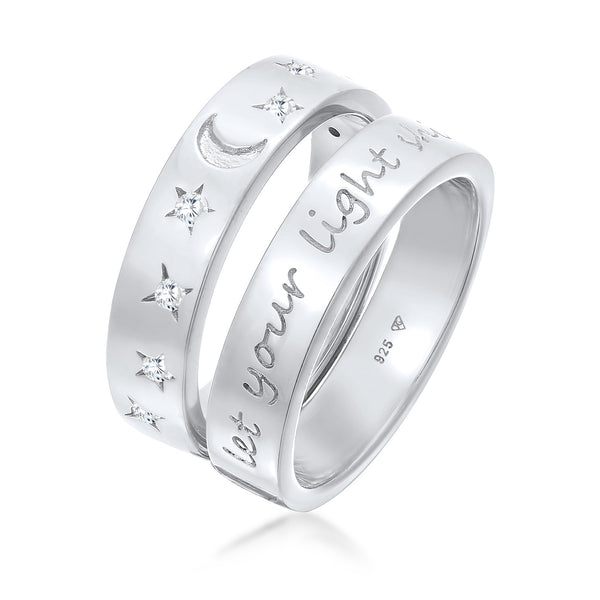Ring Set Astro | Zirconia (White) – Elli Jewelry