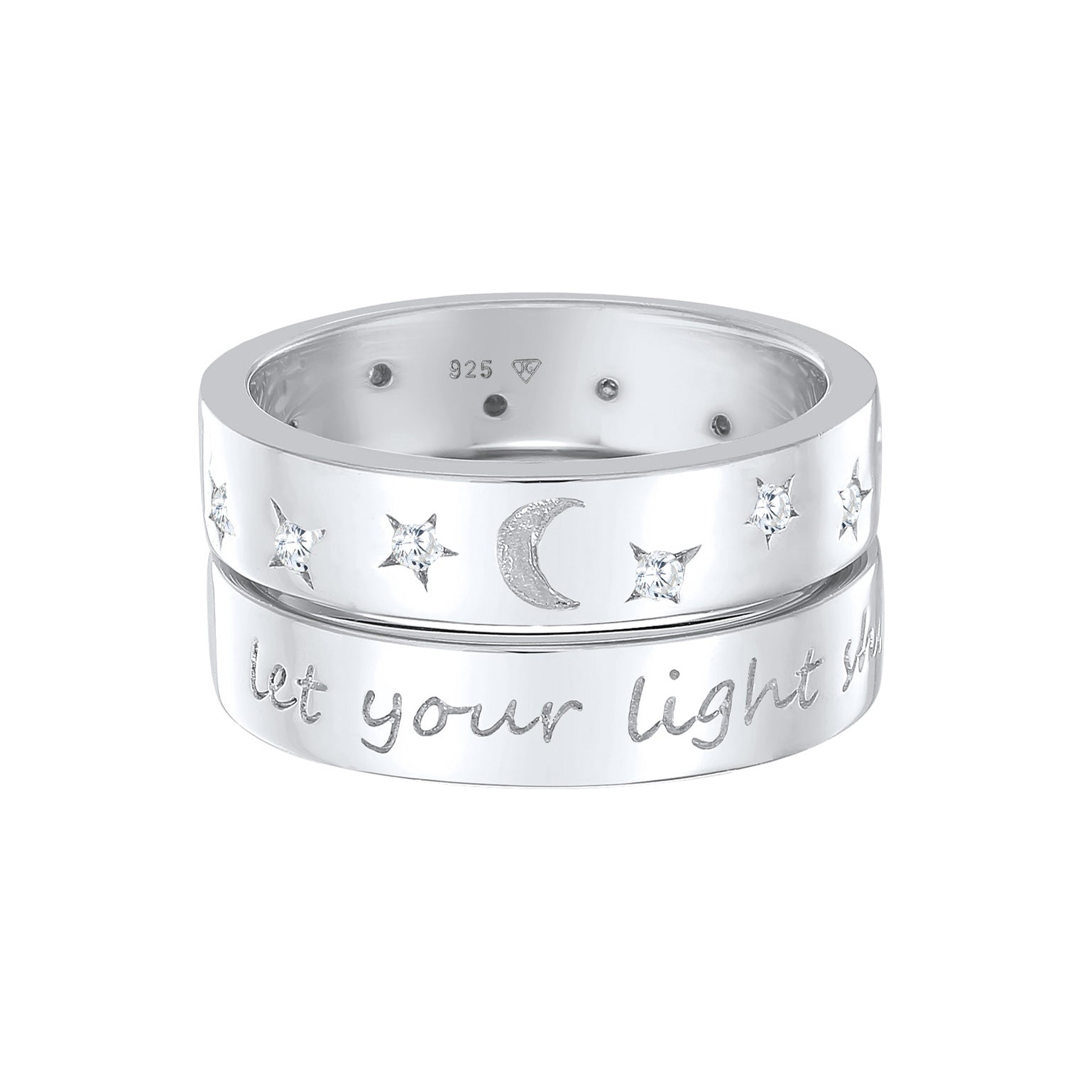 Ring Set Astro | Zirconia (White) Jewelry Elli –