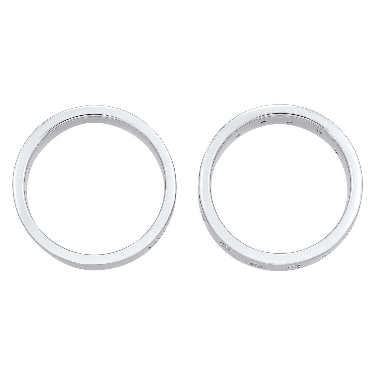Silber - Elli | Ring-Set Astro | Zirkonia (Weiß) | 925er Sterling Silber
