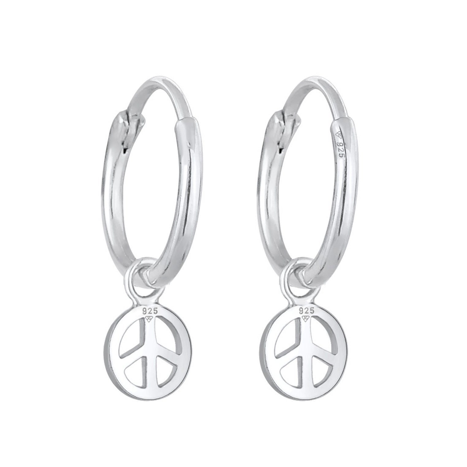 Hoop earrings Peace – Elli Jewelry | Creolen