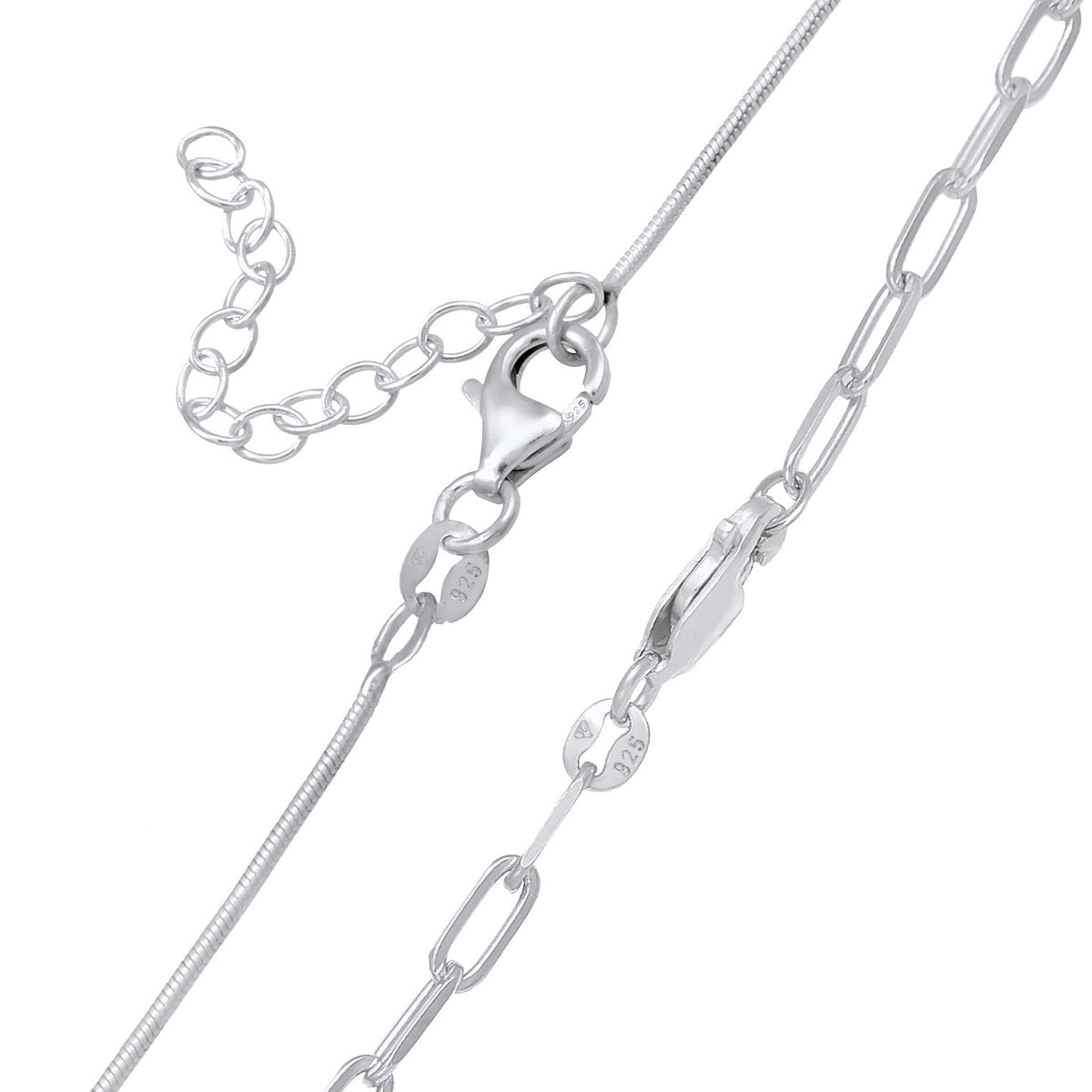 Silber - Elli PREMIUM | Choker 2er Set | 925er Sterling Silber