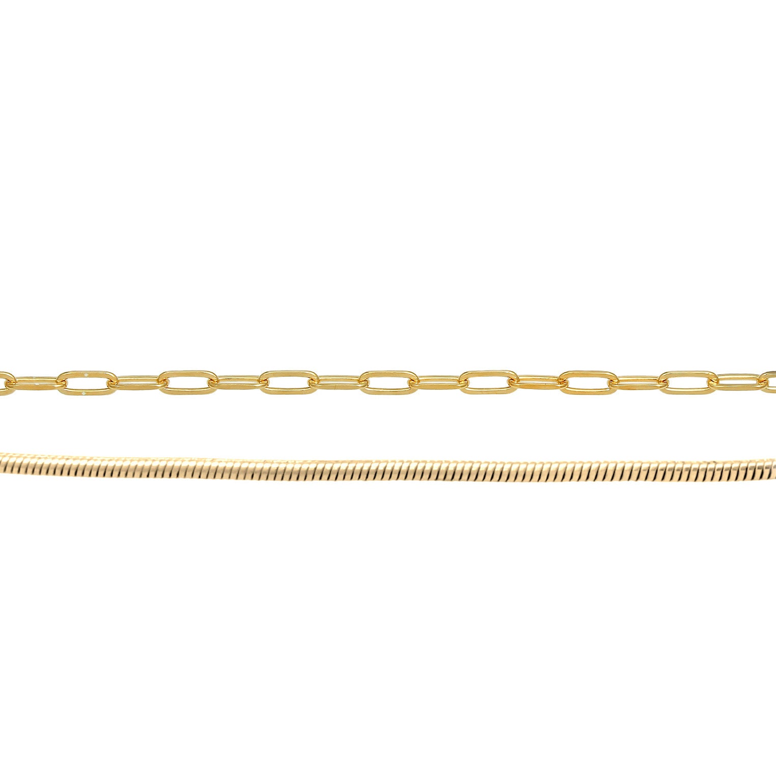 Gold - Elli PREMIUM | Choker 2er Set | 925er Sterling Silber Vergoldet