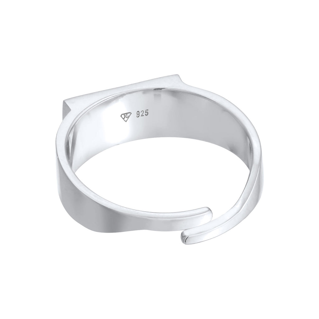 Silber - Elli | Siegelring Offen | 925er Sterling Silber