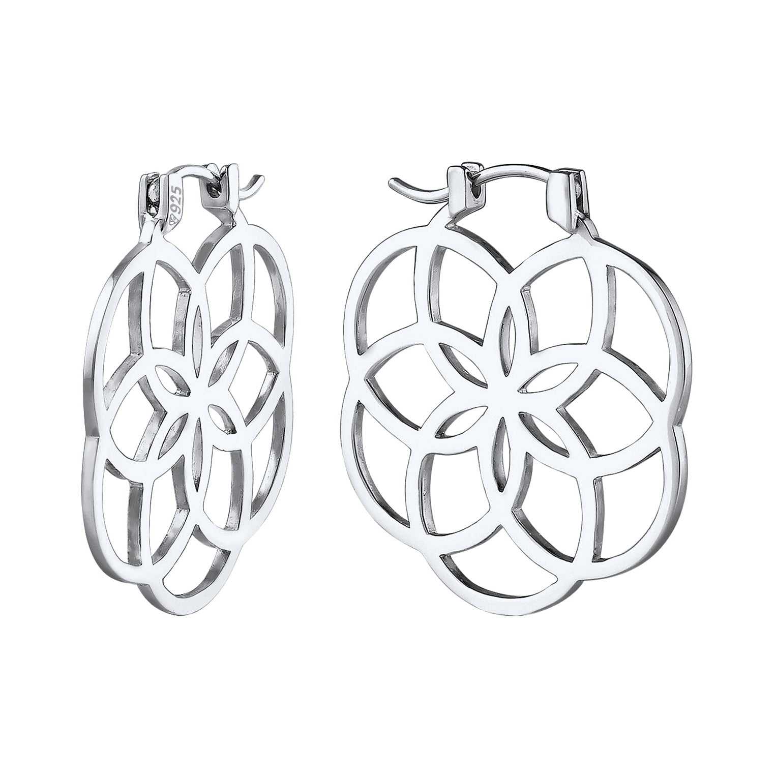 Silber - Elli | Creole Ornament | 925 Sterling Silber