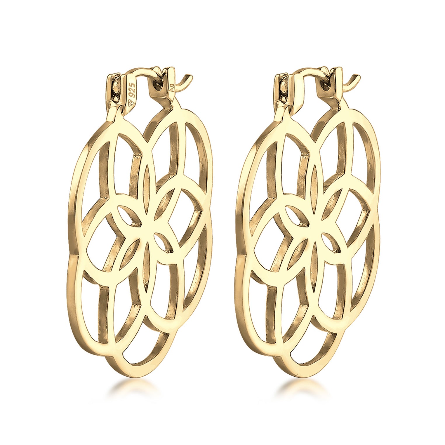 Gold - Elli | Creole Ornament | 925 Sterling Silber