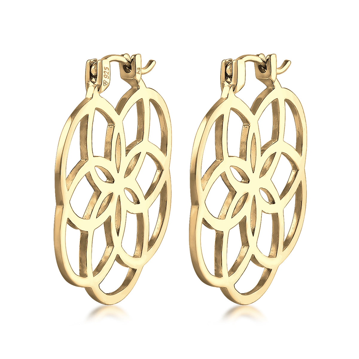 Gold - Elli | Creole Ornament | 925 Sterling Silber