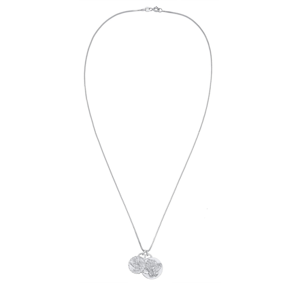 Silber - Elli | Halskette Plättchen Ganesha | 925er Sterling Silber