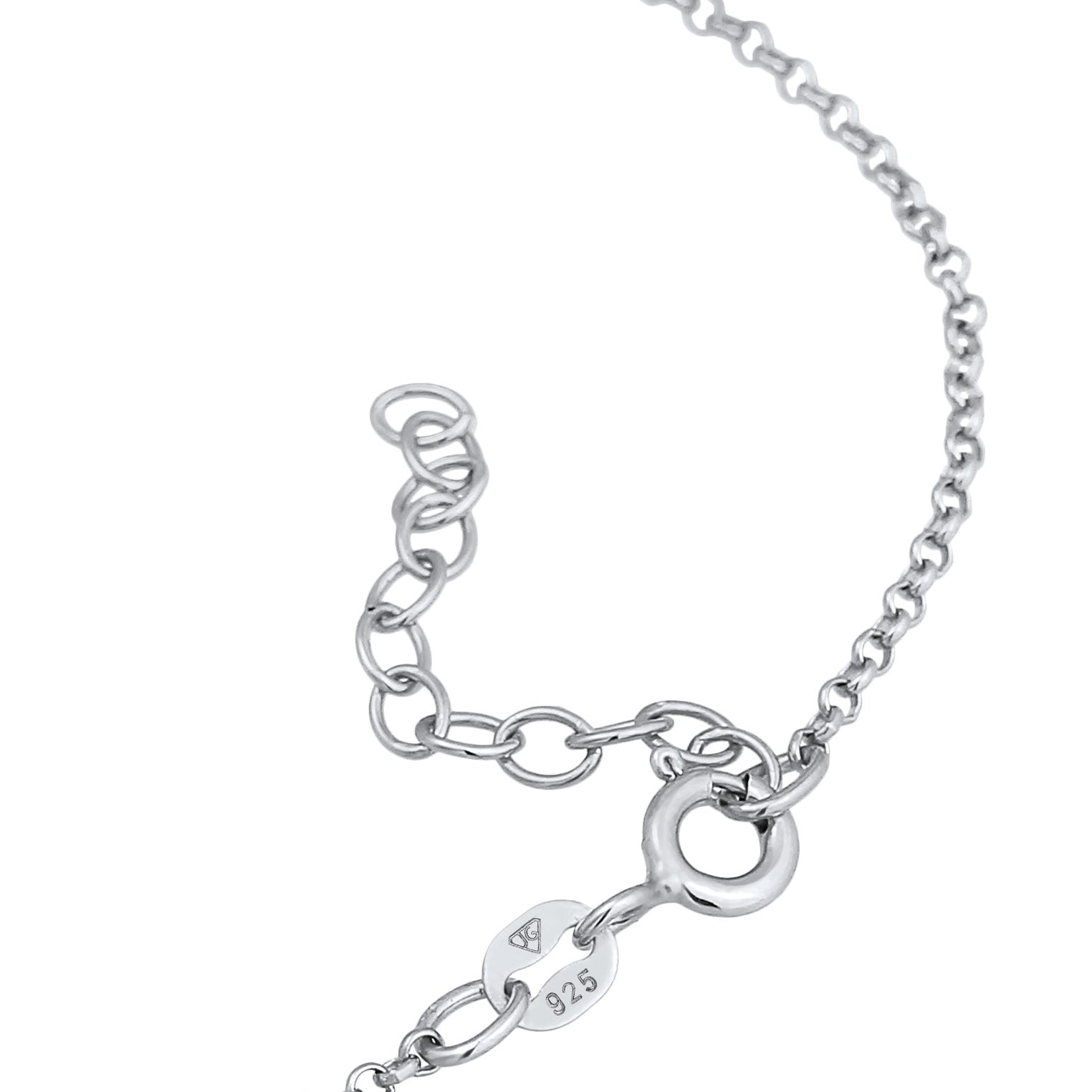 Silber - Elli | Armband Infinity | Mondstein (Weiß) | 925er Sterling Silber