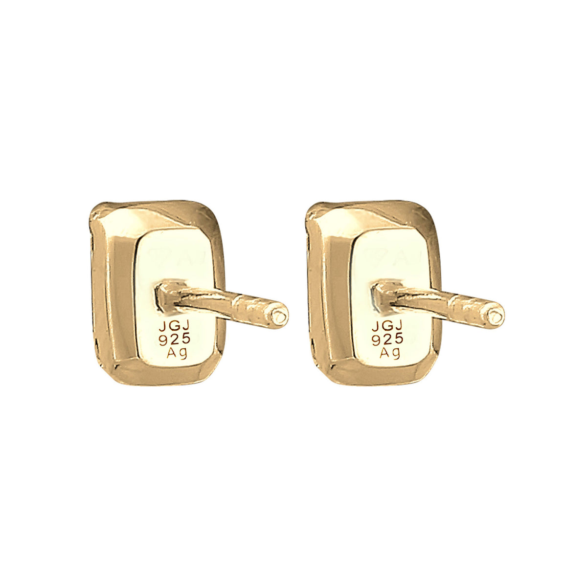 Gold - Elli | Ohrstecker Basic | Kristall (Weiß) | 925er Sterling Silber Vergoldet